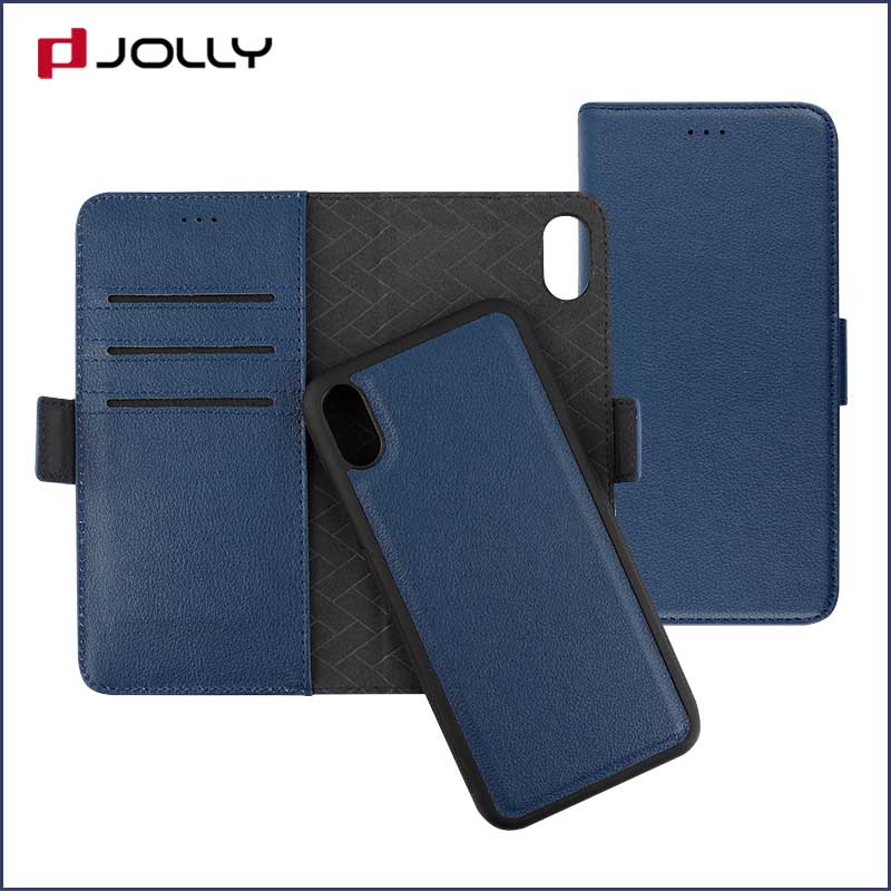 Jolly slim leather mobile phone case with credit card holder for iphone x-9