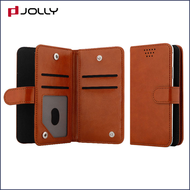 Mobile Phone Accessories Pu Leather Universal Phone Case With 3M Adhesive, Credit Card Slots, Cash Slot DJS0735
