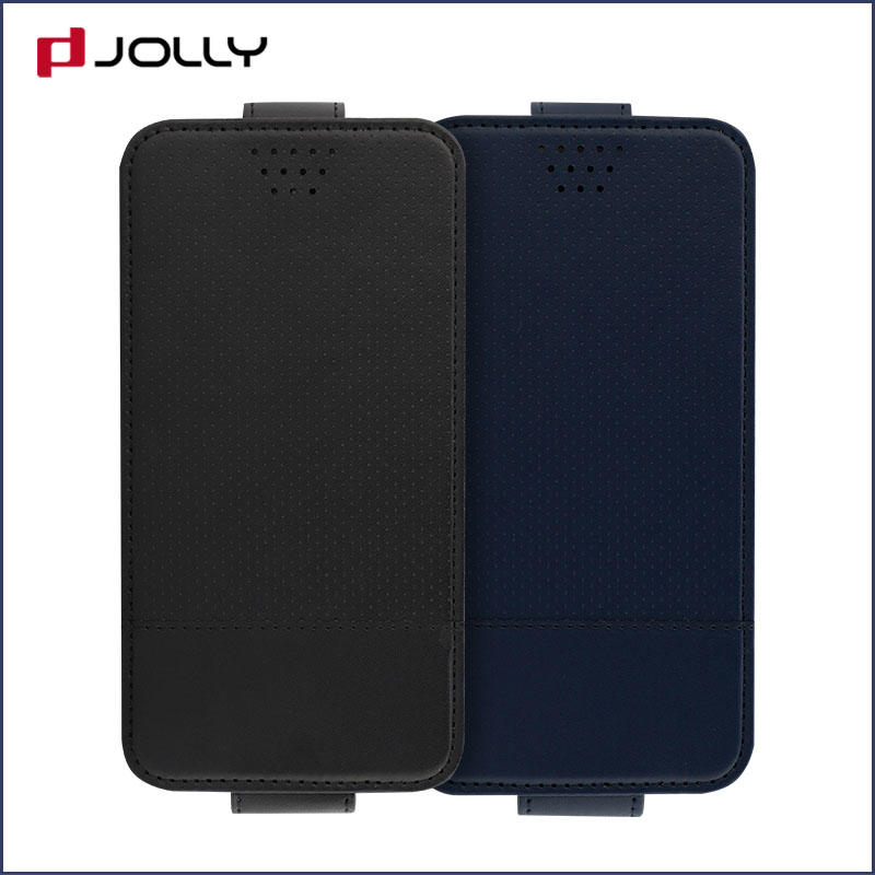 artificial leather case universal with credit card slot for mobile phone