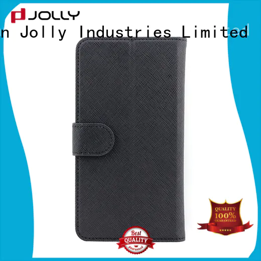 Jolly pu leather leather phone case with adhesive for sale