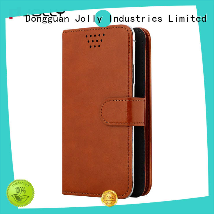 pu leather universal mobile phone cases with adhesive for sale Jolly