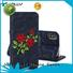 Jolly artificial mobile phone wallets with id and credit pockets for sale