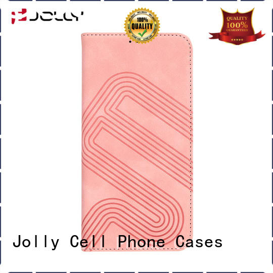 Jolly flip phone covers with strong magnetic closure for sale