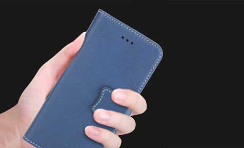 Jolly leather wallet phone case with slot for sale-5
