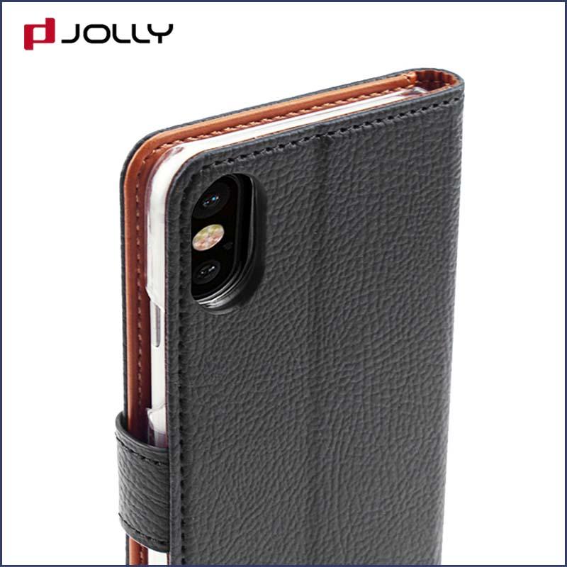 Jolly magnetic wallet phone case with slot for iphone xs