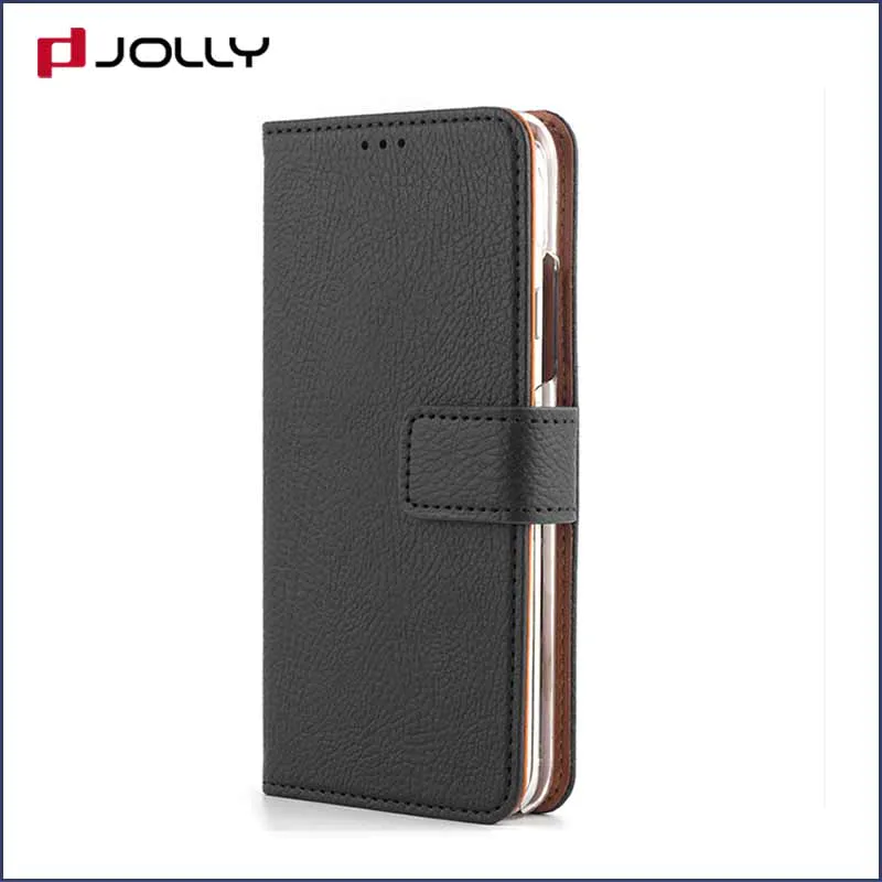 Jolly luxury leather wallet phone case supply for sale