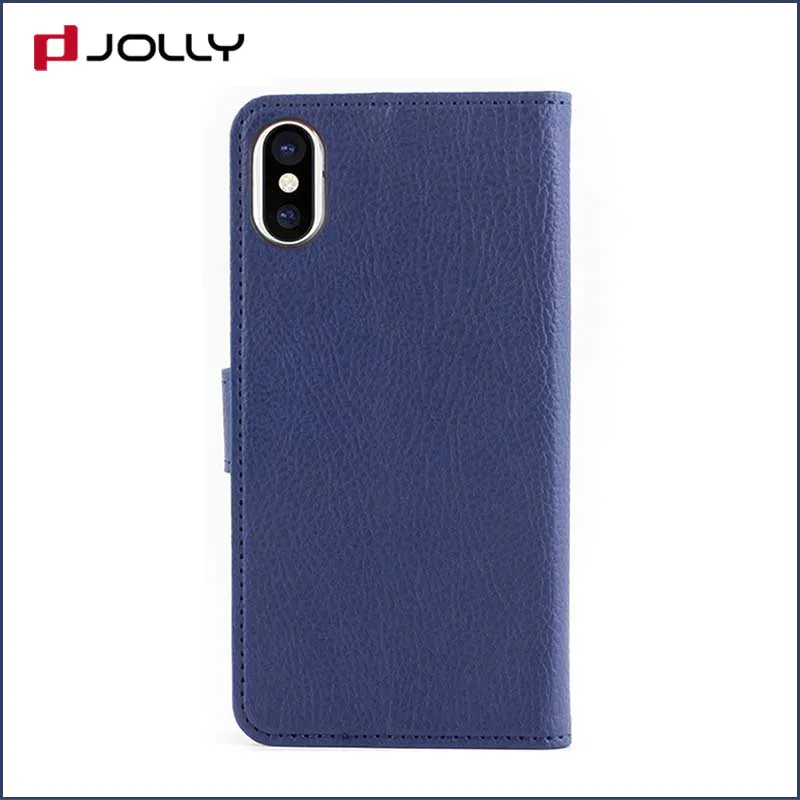 Jolly magnetic wallet phone case with printed pattern cover for iphone xs