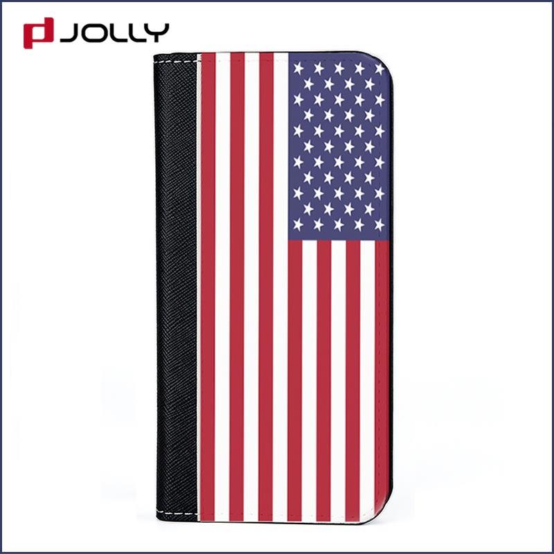 iPhone 8 7 Cell Phone Accessories, Artificial Leather Wallet Phone Cover Printed Pattern DJS0551