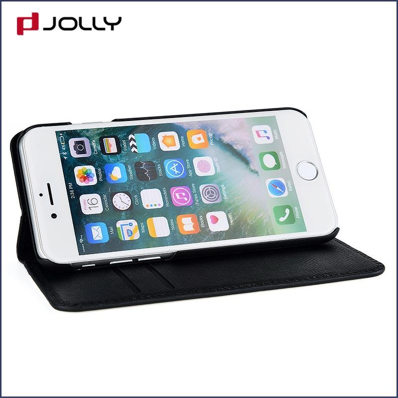 Jolly imitation wallet phone case with credit card holder for sale