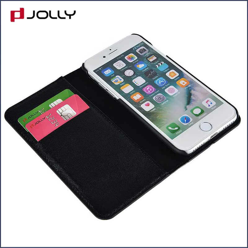 Jolly leather cell phone wallet case with id and credit pockets for iphone xs
