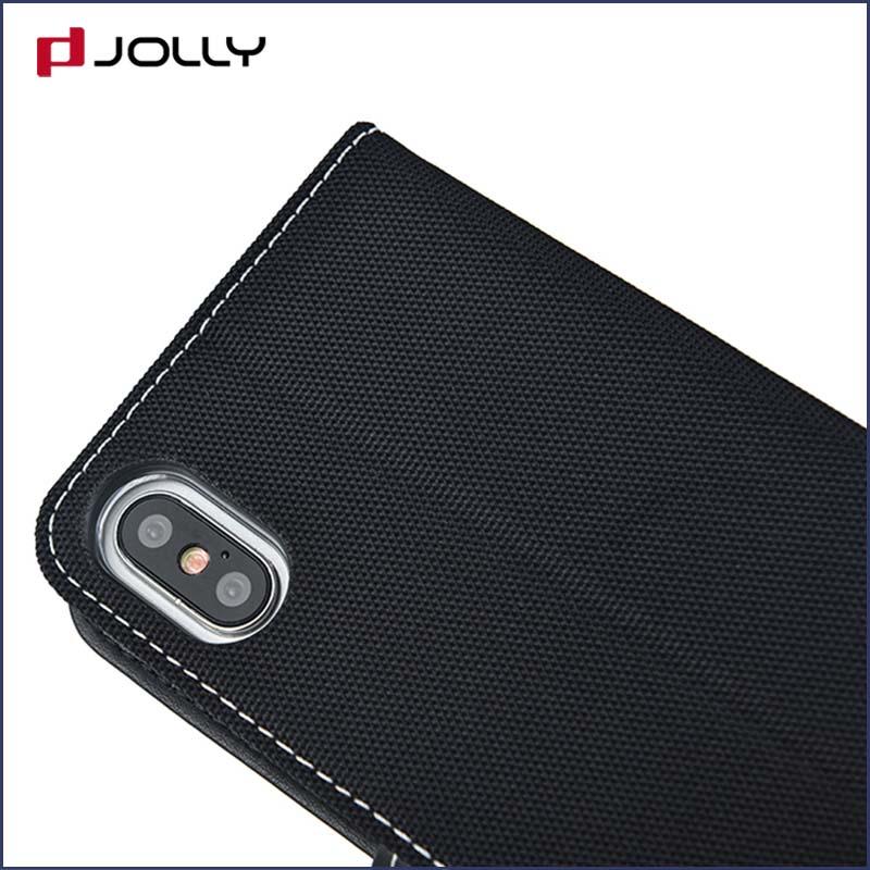 Jolly artificial wallet phone case with cash compartment for apple