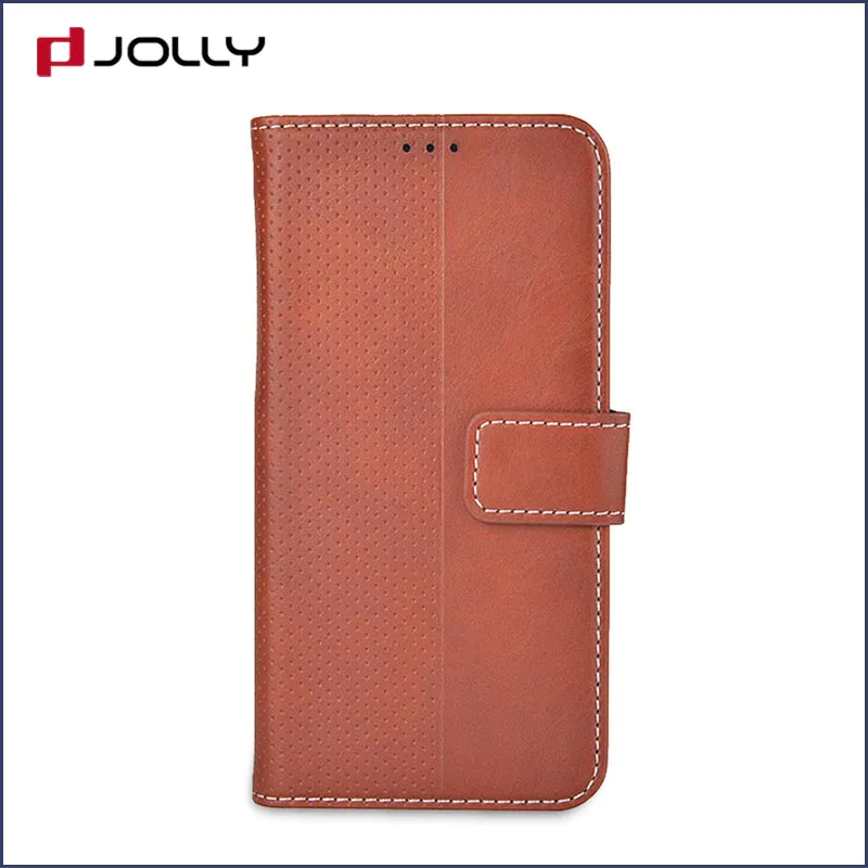 Jolly leather cell phone wallet with id and credit pockets for mobile phone