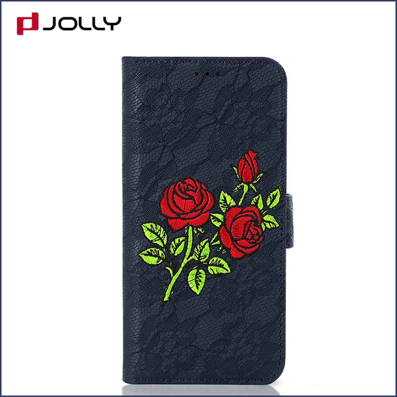 Jolly imitation leather wallet phone case factory for iphone xs-12