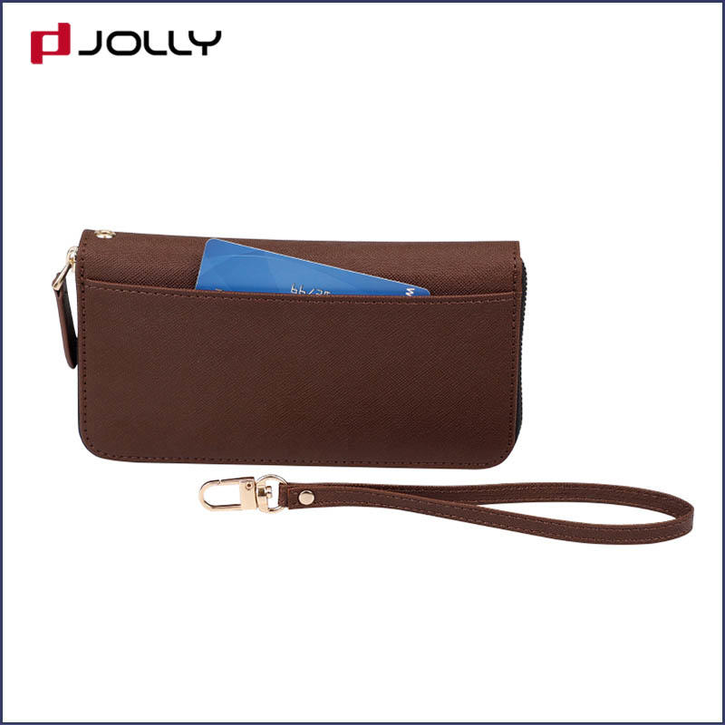 Jolly high quality cell phone wallet wristlet for busniess for sale