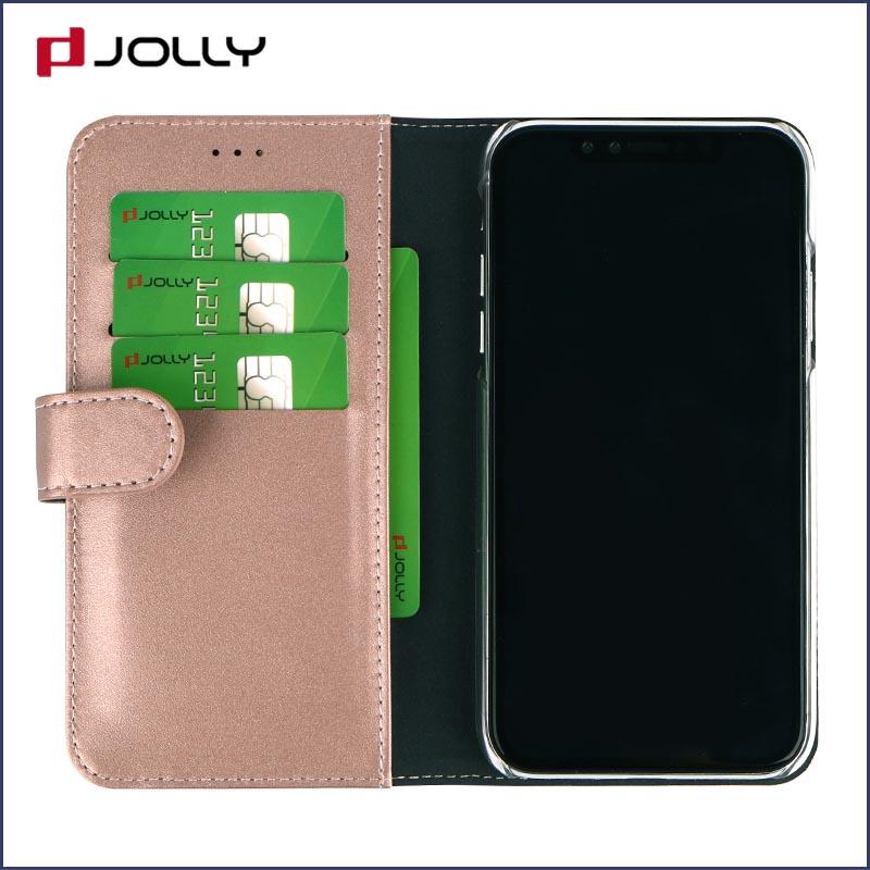 Jolly real carbon fiber wallet style phone case for busniess for apple