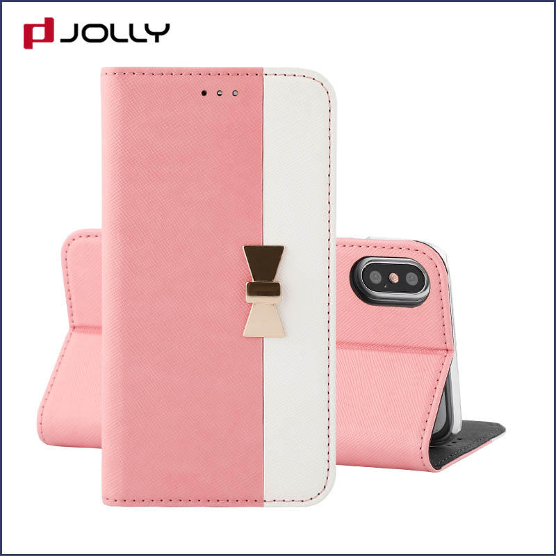 slim leather leather phone case with slot for iphone xs