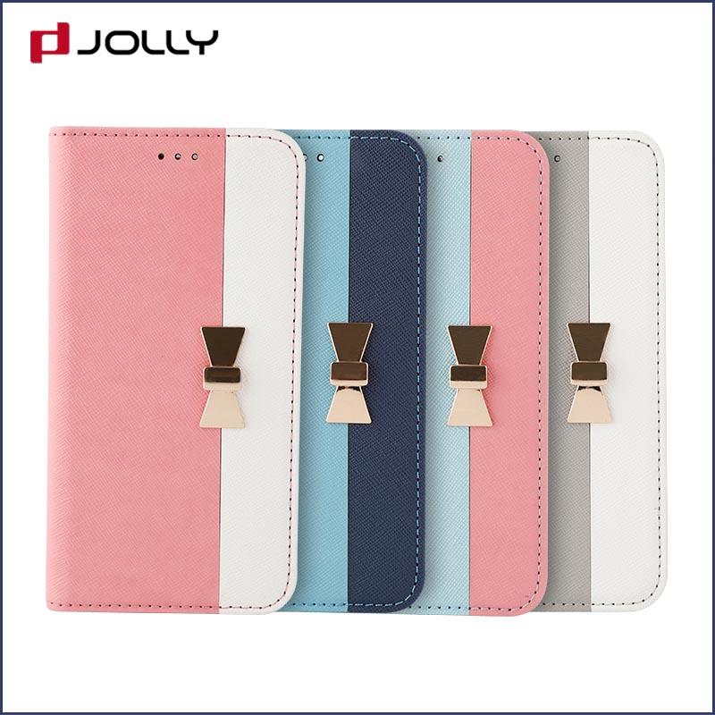 Jolly initial initial phone case with slot kickstand for mobile phone