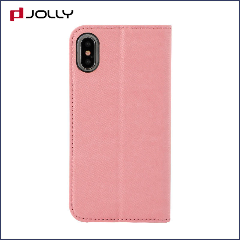 slim leather anti-radiation case with slot for iphone xs