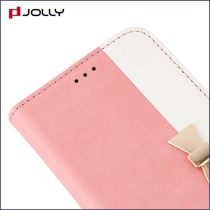 Jolly leather flip phone case with id and credit pockets for iphone xs