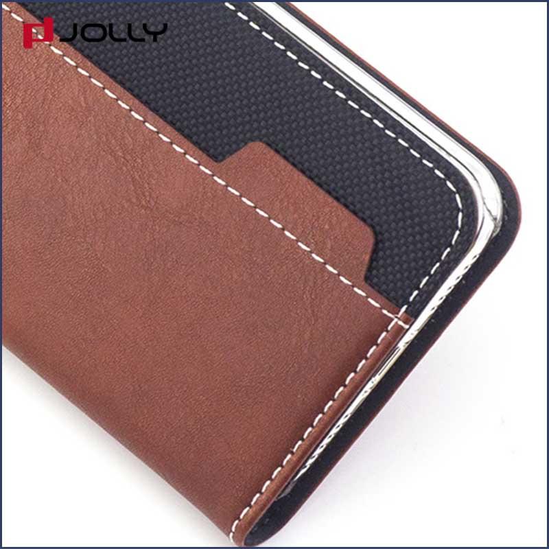 Jolly slim leather leather flip phone case supply for iphone xs