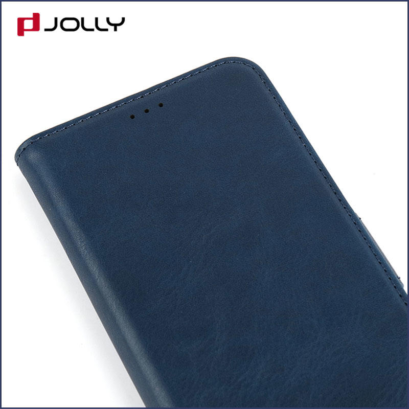 Jolly slim leather anti radiation phone case with strong magnetic closure for sale
