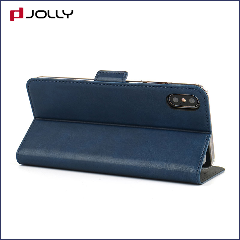 Jolly flip cell phone case with id and credit pockets for iphone xs-9