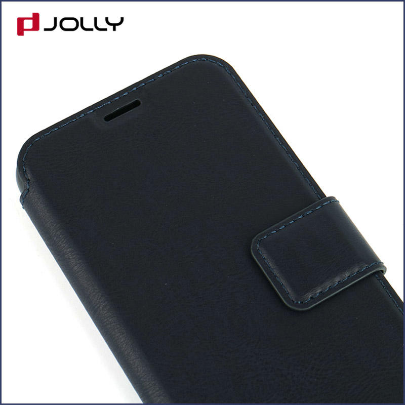 Jolly initial leather flip phone case company for mobile phone