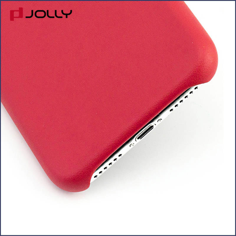 Jolly slim spliced two leather mobile case factory for iphone xr