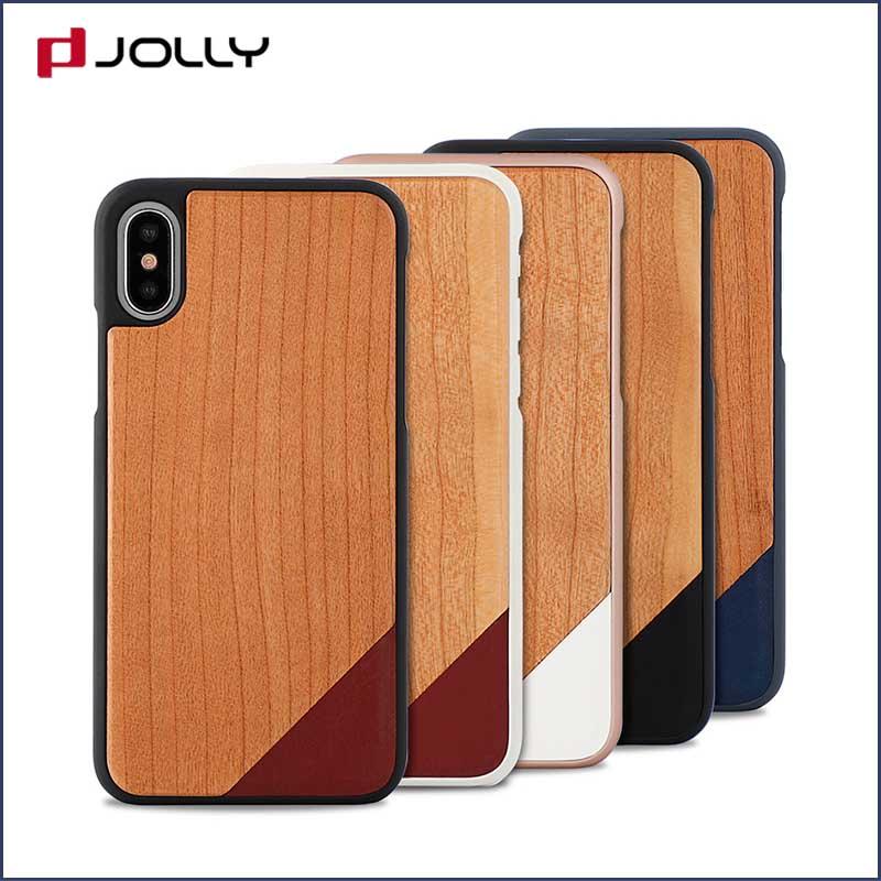 Jolly slim spliced two leather mobile back cover designs supply for iphone xs