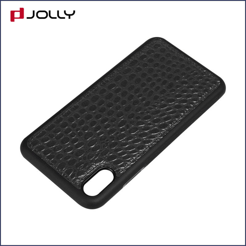 slim spliced two leather mobile back cover printing online supplier for iphone xr