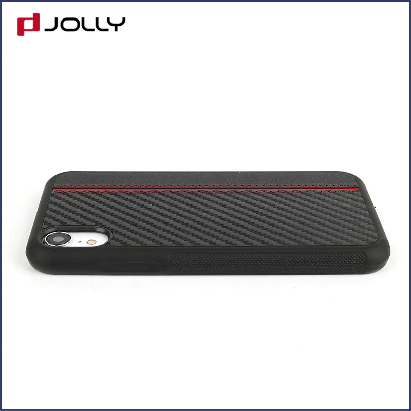 Iphone xr 電話カバー、スリムにスプライシング 2 革電話ケース DJS1009