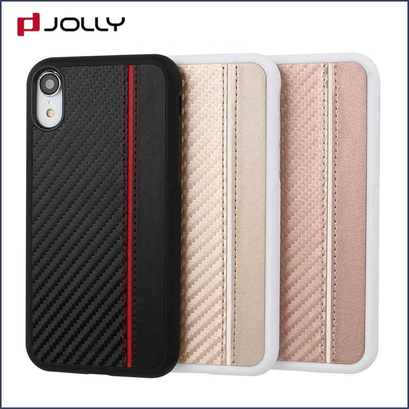 iPhone Xr Phone Cover, Slim Spliced Two Leather Phone Case DJS1009