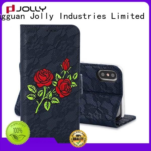 Jolly latest mens cell phone wallet factory for iphone xs
