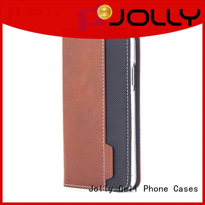 Jolly initial flip cell phone case supply for mobile phone