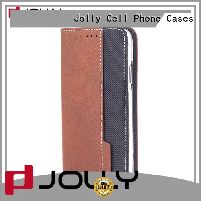 leather flip phone case with slot for iphone xs Jolly