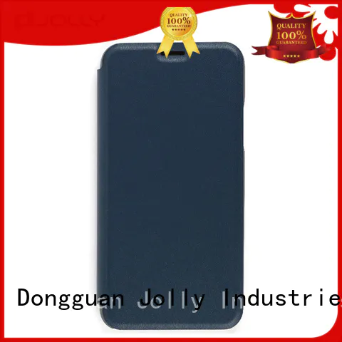 Jolly pu leather cell phone protective covers with strong magnetic closure for sale