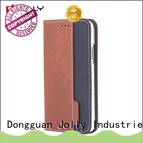 Jolly best magnetic flip phone case with slot kickstand for sale