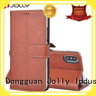 Jolly women magnetic wallet phone case with printed pattern cover for mobile phone