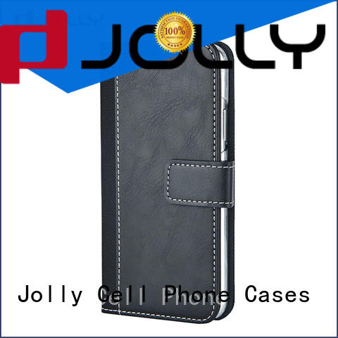 Jolly wallet purse phone case with id and credit pockets for apple