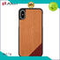 iPhone X/Xs Wood Phone Case, Natural Wood Engraving Shock Absorption Slim Thin Protective Cover DJS0736