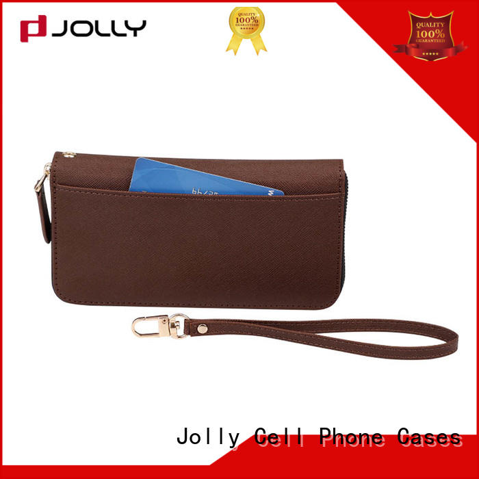 Jolly imitation wallet phone case with cash compartment for iphone xs