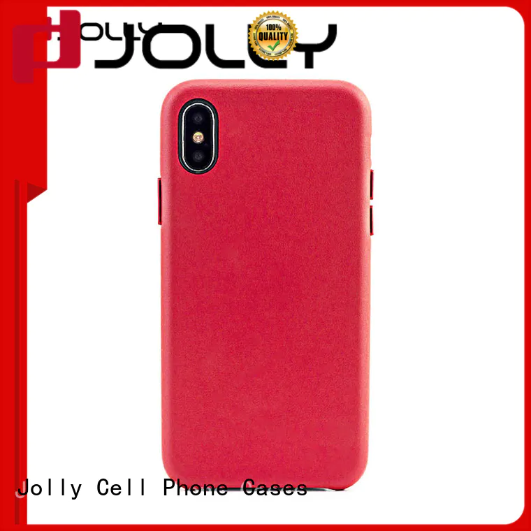Mobile Back Cover For iPhone X, Slim Pu Leather Phone Case DJS0652