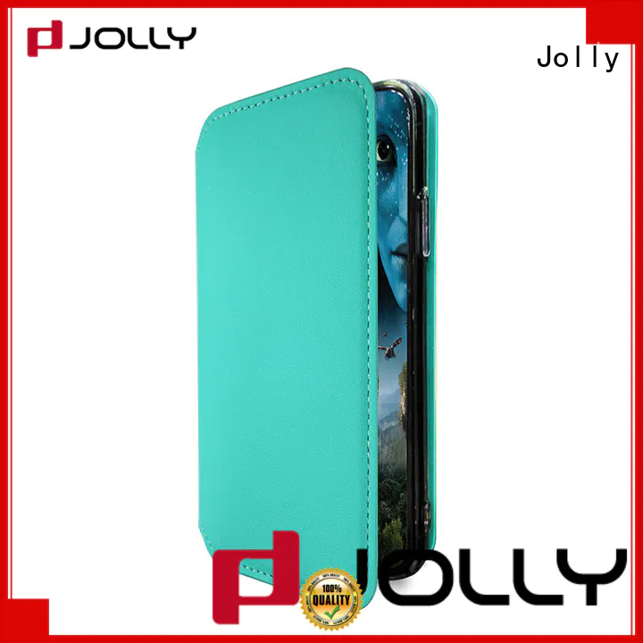 Jolly slim leather smartphone flip case for sale