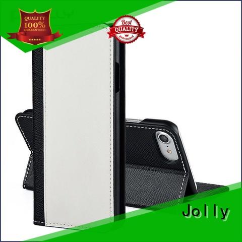 leather card holder organizer iphone cases wallet style with credit card holder for apple Jolly
