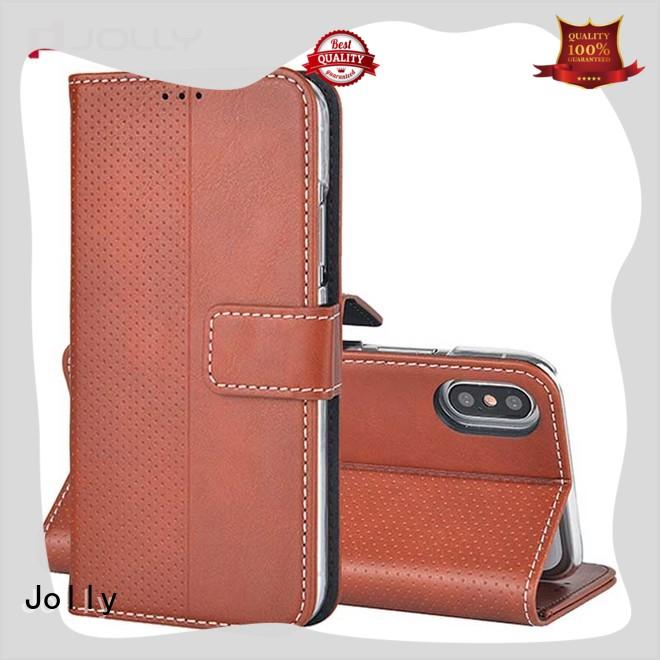 Jolly cell phone wallet combination with cash compartment for mobile phone