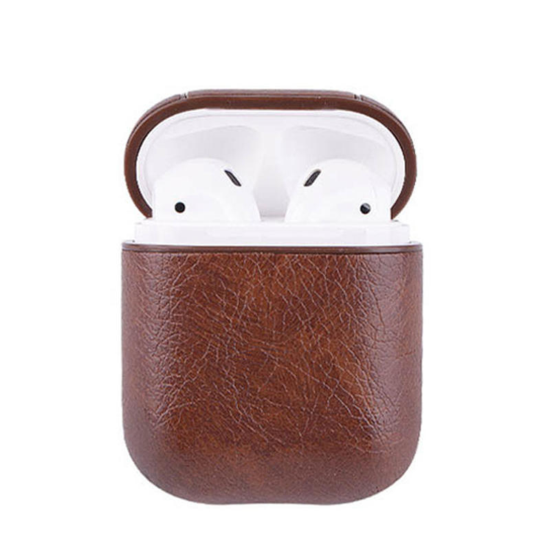 Anti-Lost Carabiner PU Leather Earphone Protective Case Cover For Apple Airpods DJS1111