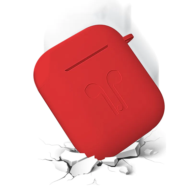 drop proof Airpods Case with button hole hollow for apple airpods