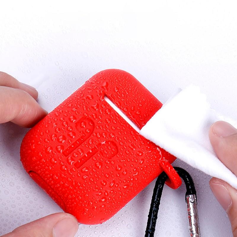 carabiner airpods case charging with button hole hollow for mobile phone