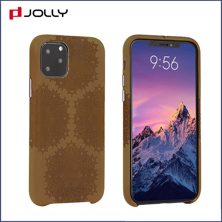 Anti-Drop Leather Phone Case for iPhone 11 Pro, Feeling Element Design Mobile Phone Cover DJS1661