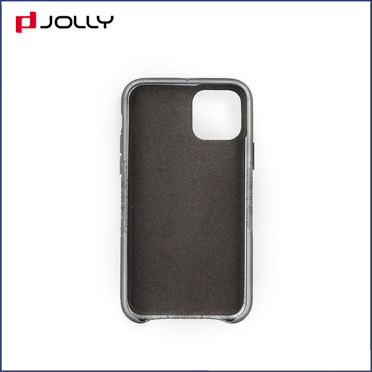 Anti-Drop Leather Phone Case for iPhone 11 Pro, Feeling Element Design Mobile Phone Cover DJS1661